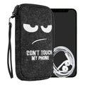 kwmobile Cell Phone Pouch for Smartphones - Felt Cell Phone Case - 16.5 x 8.9 cm Inner Dimensions