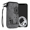 kwmobile Cell Phone Pouch for Smartphones - Felt Cell Phone Case - 16.5 x 8.9 cm Inner Dimensions