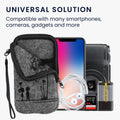kwmobile Cell Phone Pouch for Smartphones - Felt Cell Phone Case - 16.5 x 8.9 cm Inner Dimensions