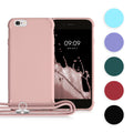 kwmobile Necklace Case kompatibel mit Apple iPhone 6 / 6S Hülle - Cover mit Kordel zum Umhängen - Silikon Schutzhülle Lavendel Lavendel  
