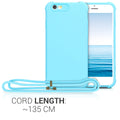kwmobile Necklace Case Compatible with Apple iPhone 6 / 6S Case - Cover with Lanyard - Silicone Protective Cover