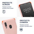 kwmobile Necklace Case compatible with Samsung Galaxy A20e Cover with Lanyard Silicone Protective Case