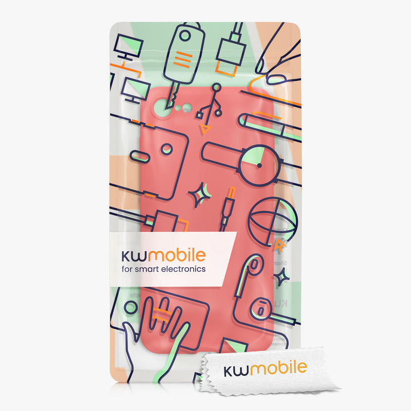 kwmobile Phone Case for iPhone SE 2022 / iPhone SE 2020 / iPhone 8 / iPhone 7, Protective Cover for Wireless Charging - Case