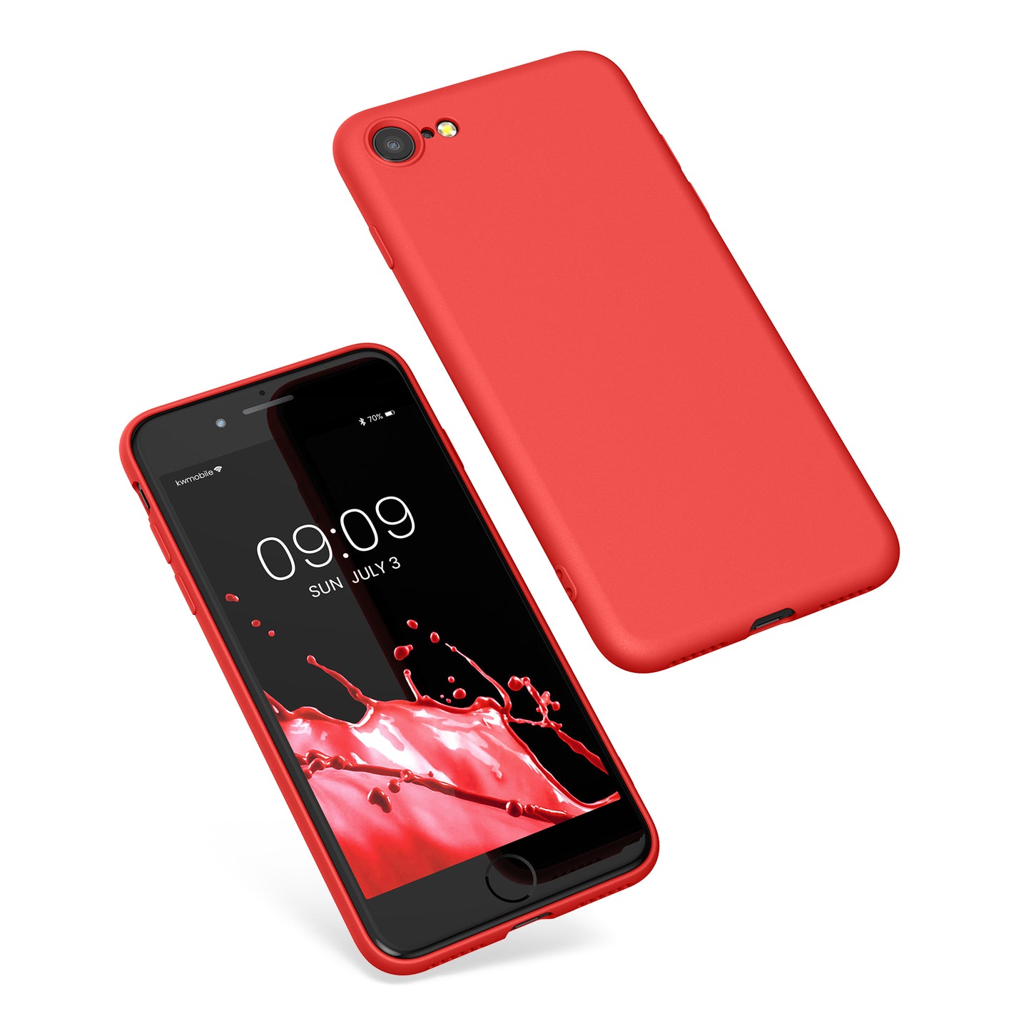 kwmobile Phone Case for iPhone SE 2022 / iPhone SE 2020 / iPhone 8 / iPhone 7, Protective Cover for Wireless Charging - Case
