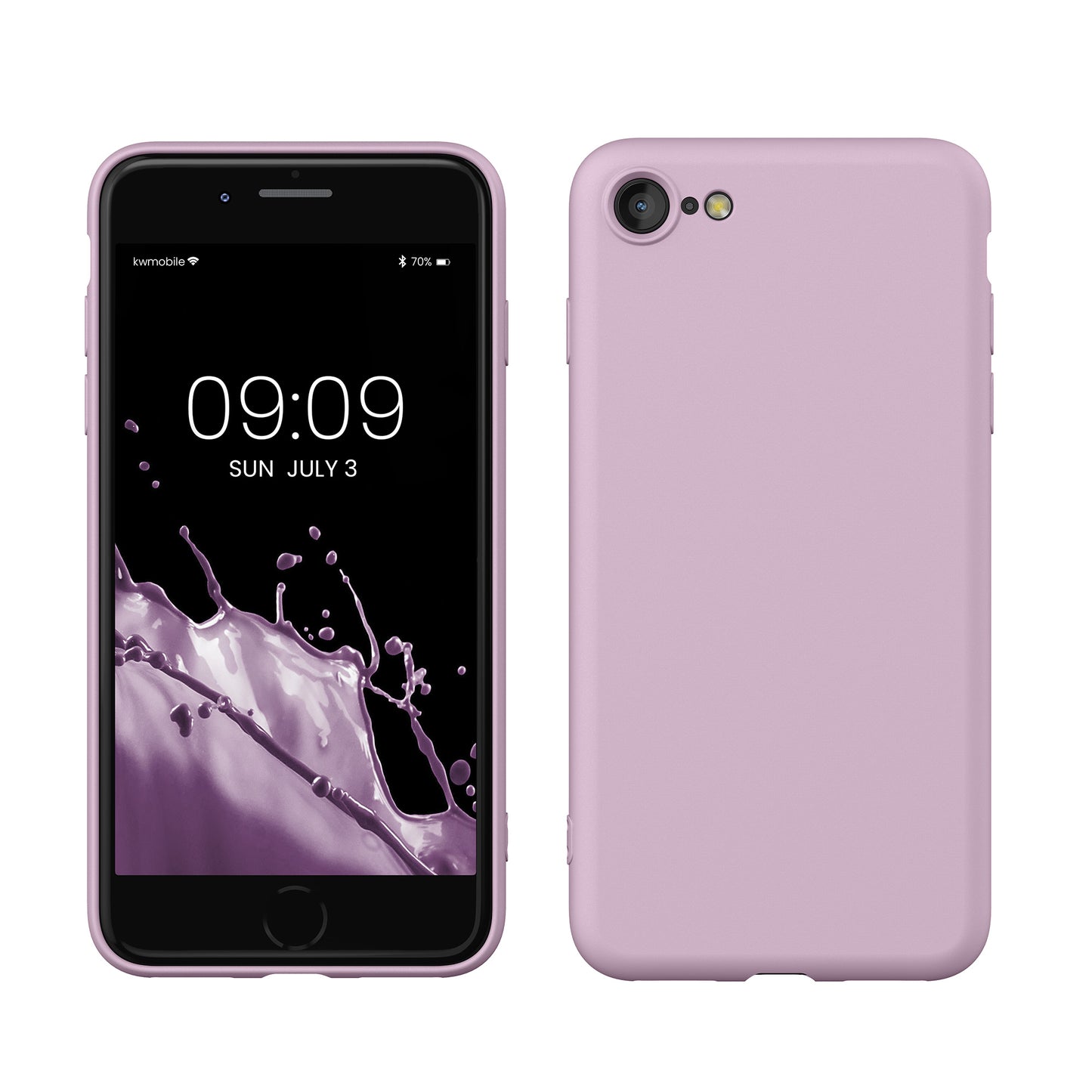 kwmobile Phone Case for iPhone SE 2022 / iPhone SE 2020 / iPhone 8 / iPhone 7, Protective Cover for Wireless Charging - Case