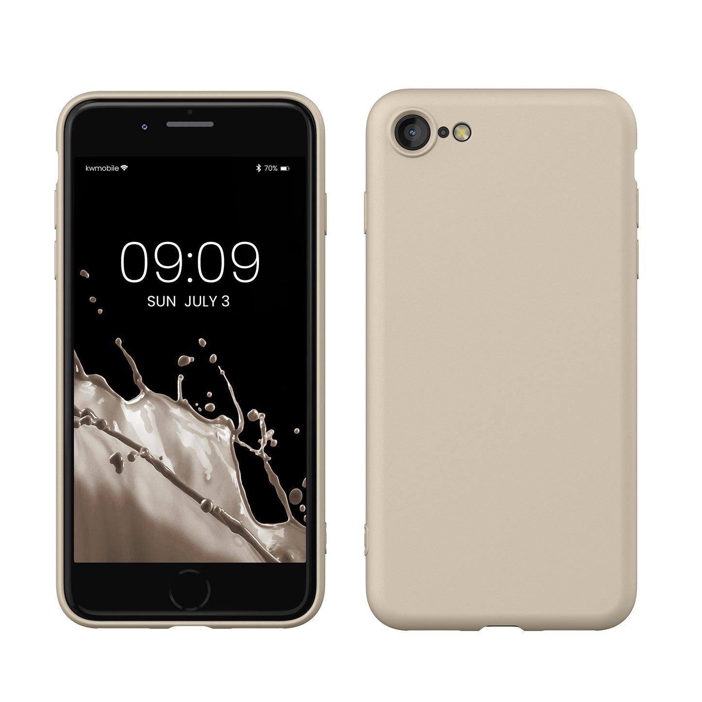 kwmobile Phone Case for iPhone SE 2022 / iPhone SE 2020 / iPhone 8 / iPhone 7, Protective Cover for Wireless Charging - Case