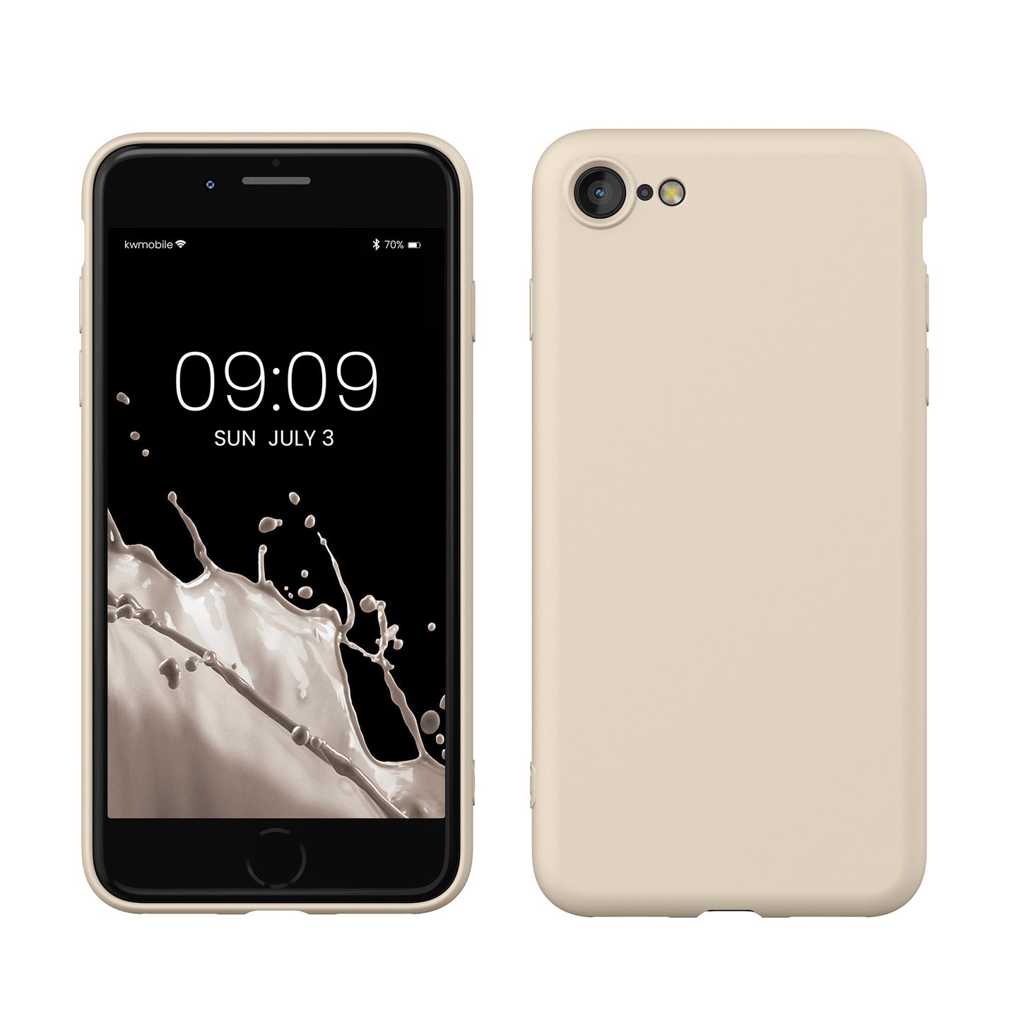 kwmobile Phone Case for iPhone SE 2022 / iPhone SE 2020 / iPhone 8 / iPhone 7, Protective Cover for Wireless Charging - Case