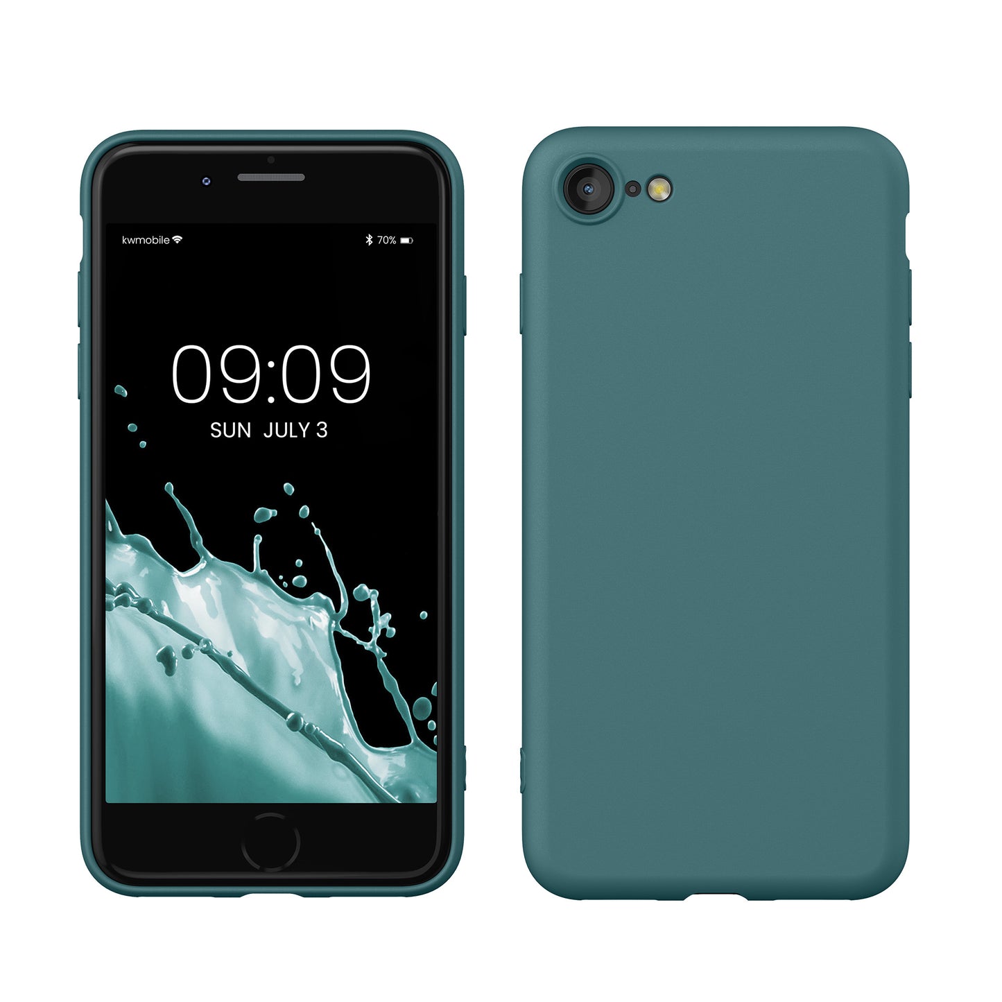 kwmobile Phone Case for iPhone SE 2022 / iPhone SE 2020 / iPhone 8 / iPhone 7, Protective Cover for Wireless Charging - Case