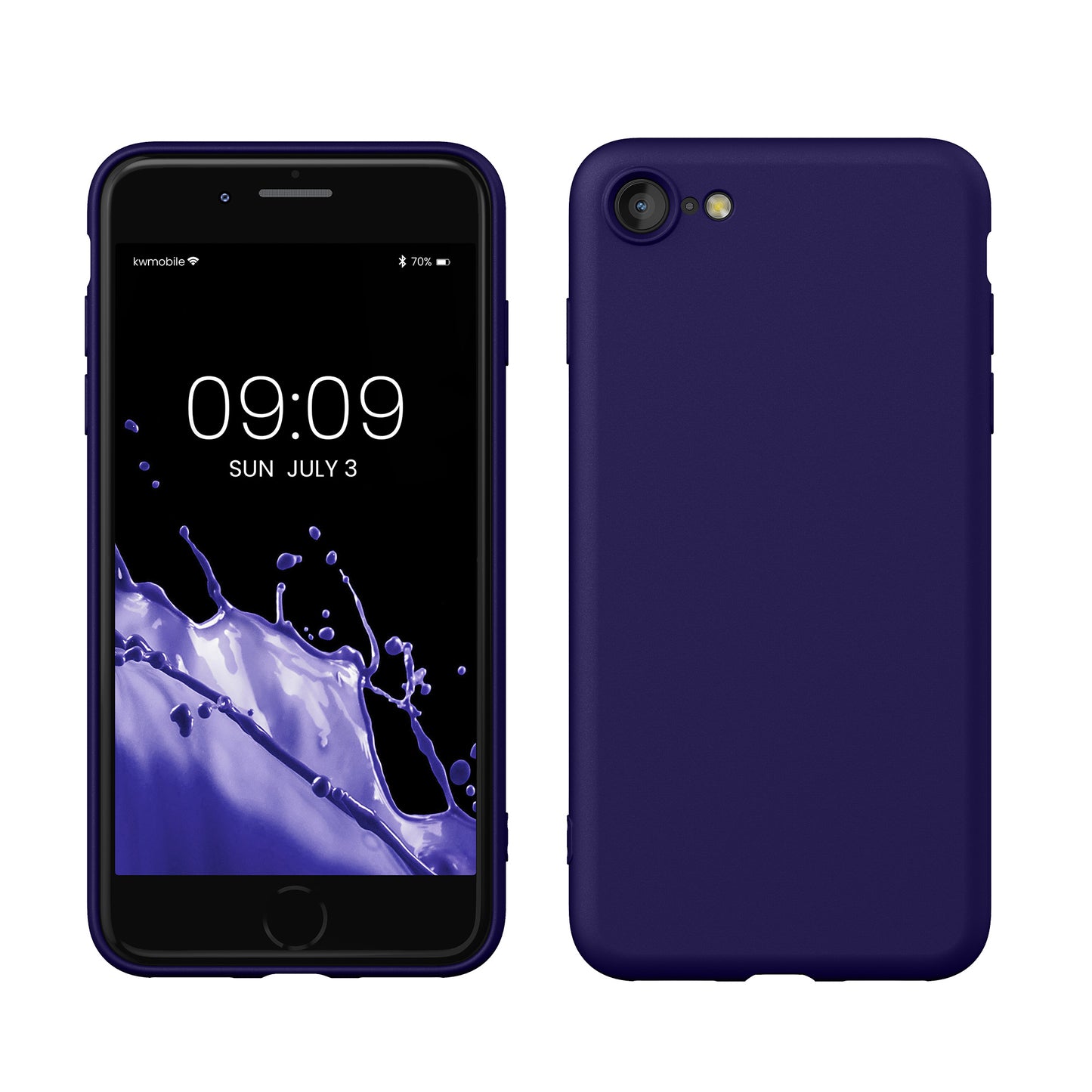kwmobile Phone Case for iPhone SE 2022 / iPhone SE 2020 / iPhone 8 / iPhone 7, Protective Cover for Wireless Charging - Case