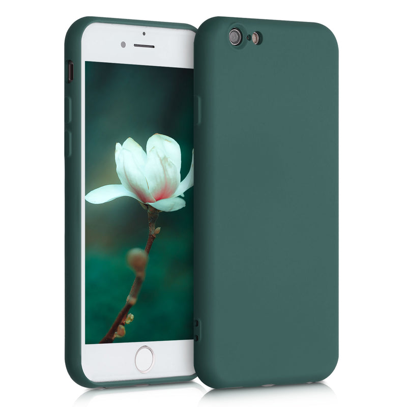 kwmobile Case Compatible with Apple iPhone 6 / 6S - Rubberized Silicone Phone Cover - Protective Case for Wireless Charging - Case