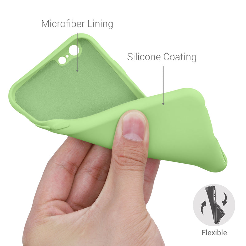 kwmobile Case Compatible with Apple iPhone 6 / 6S - Rubberized Silicone Phone Cover - Protective Case for Wireless Charging - Case