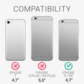 kwmobile Case Compatible with Apple iPhone 6 / 6S - Rubberized Silicone Phone Cover - Protective Case for Wireless Charging - Case