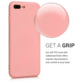 kwmobile Case Compatible with Apple iPhone 7 Plus / iPhone 8 Plus - Rubberized Silicone Phone Case - Protective Cover for Wireless Charging - Case