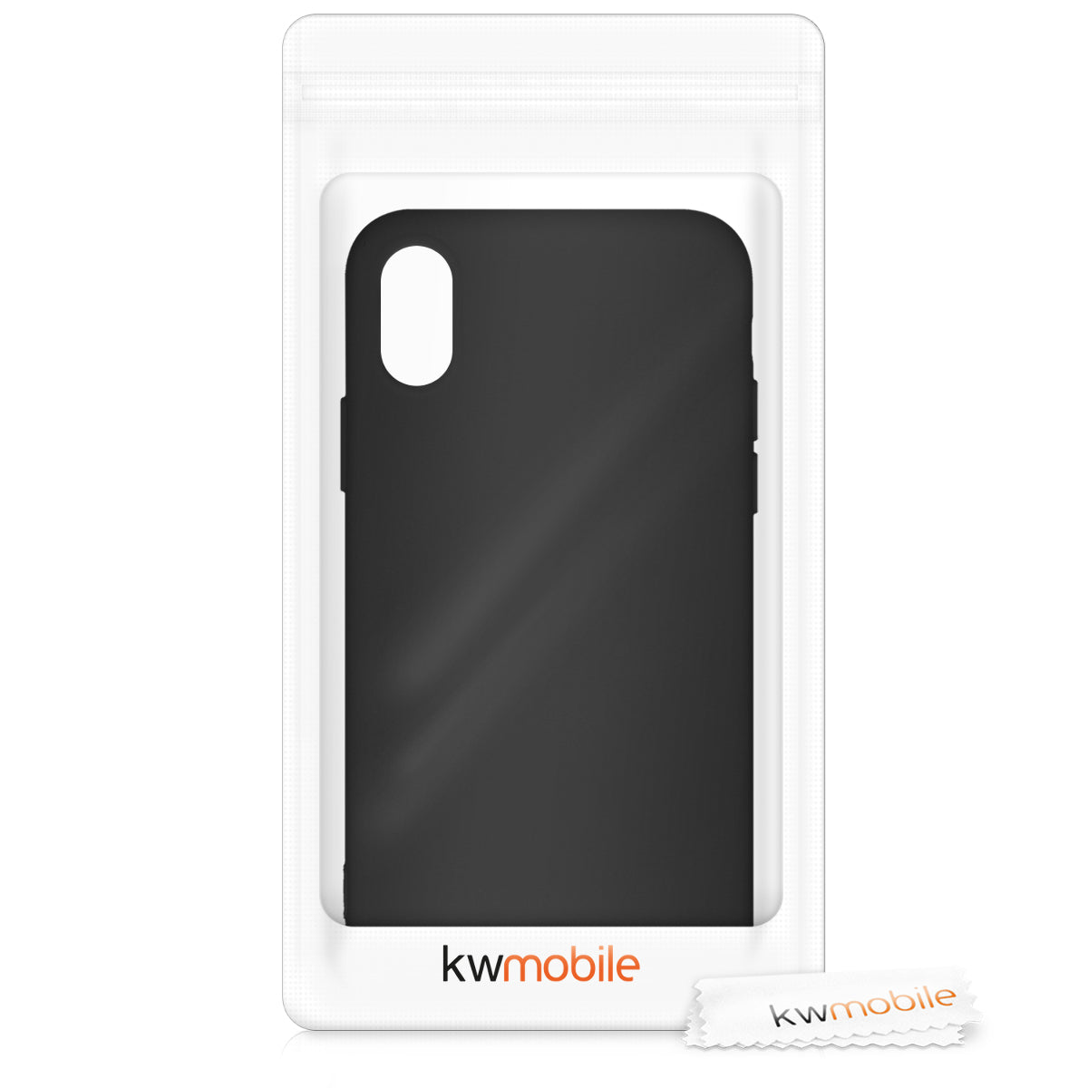 kwmobile Case Compatible with Apple iPhone X Cover Protective Case for Wireless Charging