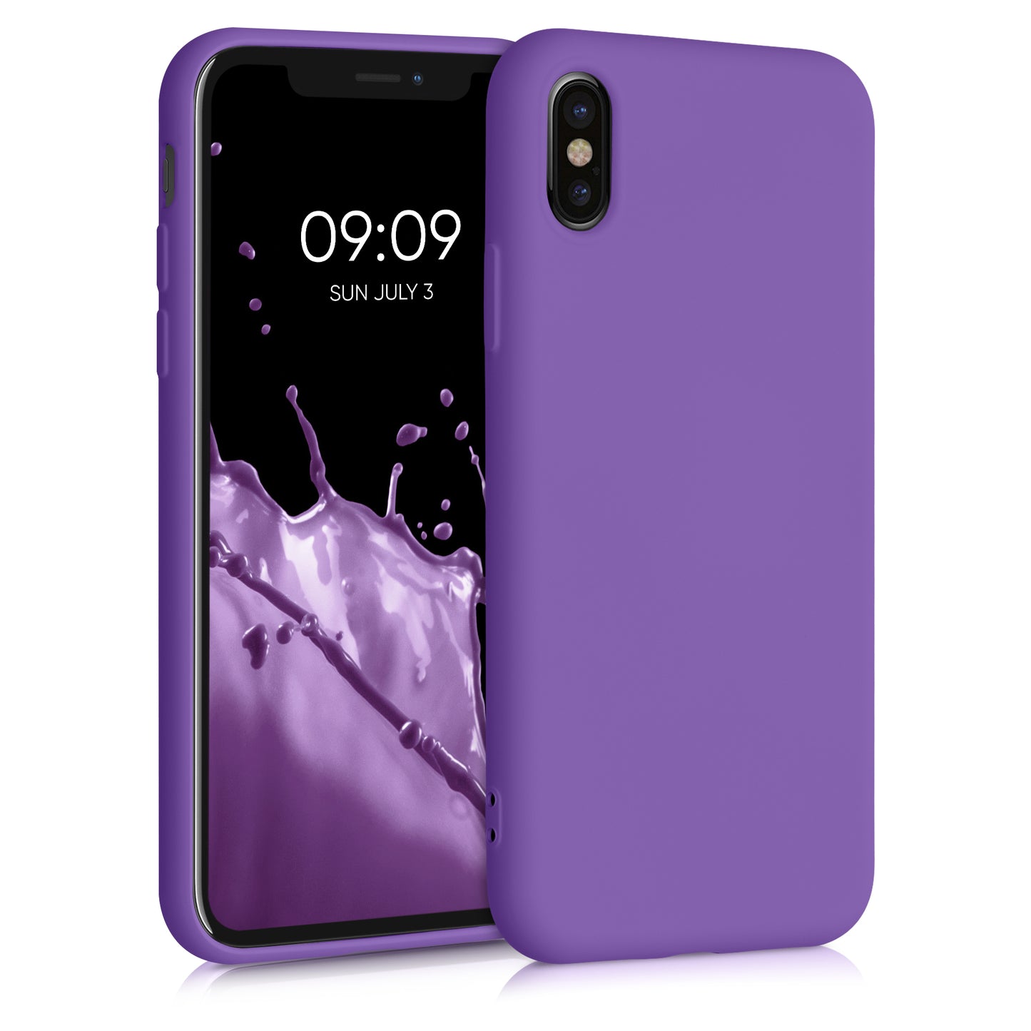 kwmobile Case Compatible with Apple iPhone X Cover Protective Case for Wireless Charging