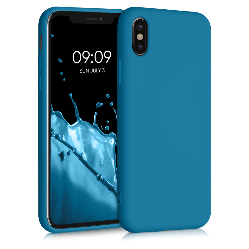 kwmobile Case Compatible with Apple iPhone X Cover Protective Case for Wireless Charging