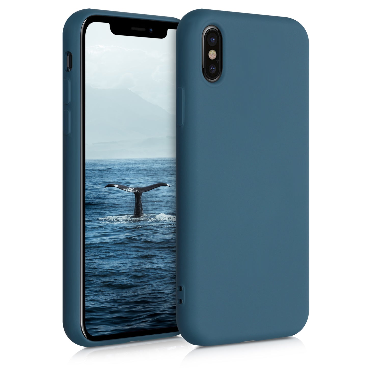 kwmobile Case Compatible with Apple iPhone X Cover Protective Case for Wireless Charging