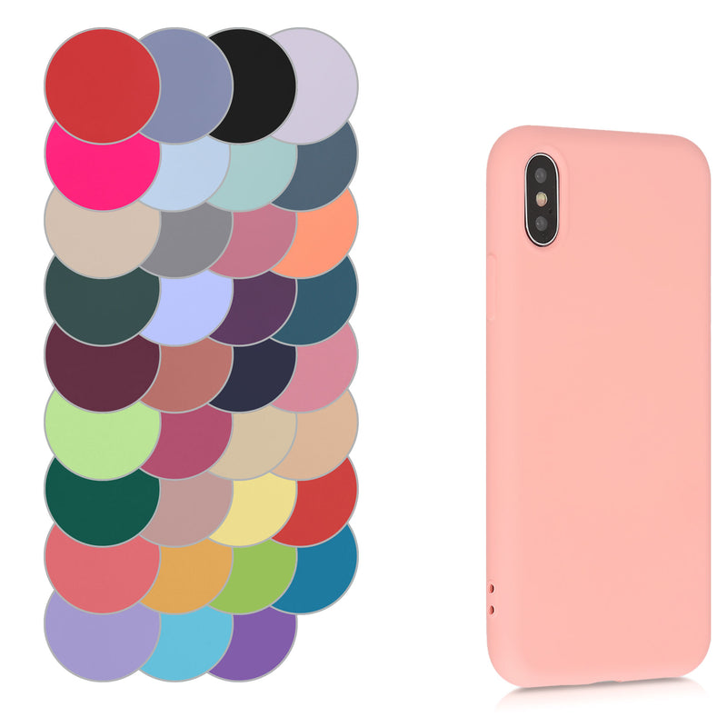 kwmobile Case Compatible with Apple iPhone X Cover Protective Case for Wireless Charging