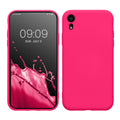 kwmobile Case Compatible with Apple iPhone XR - Rubberized Silicone Phone Cover - Wireless Charging Protective Case - Cover