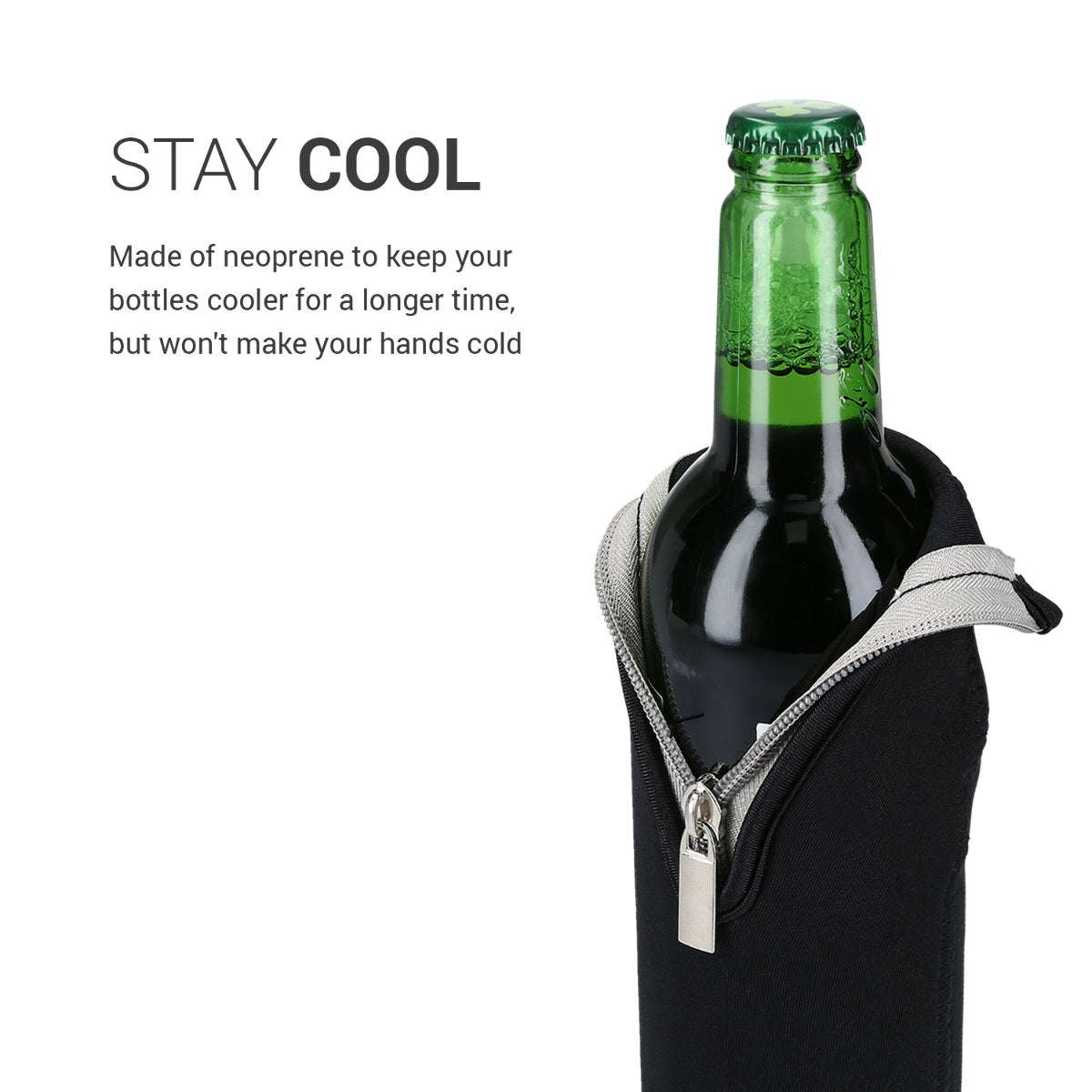 kwmobile Bottle Cooler for Beer and other Drinks