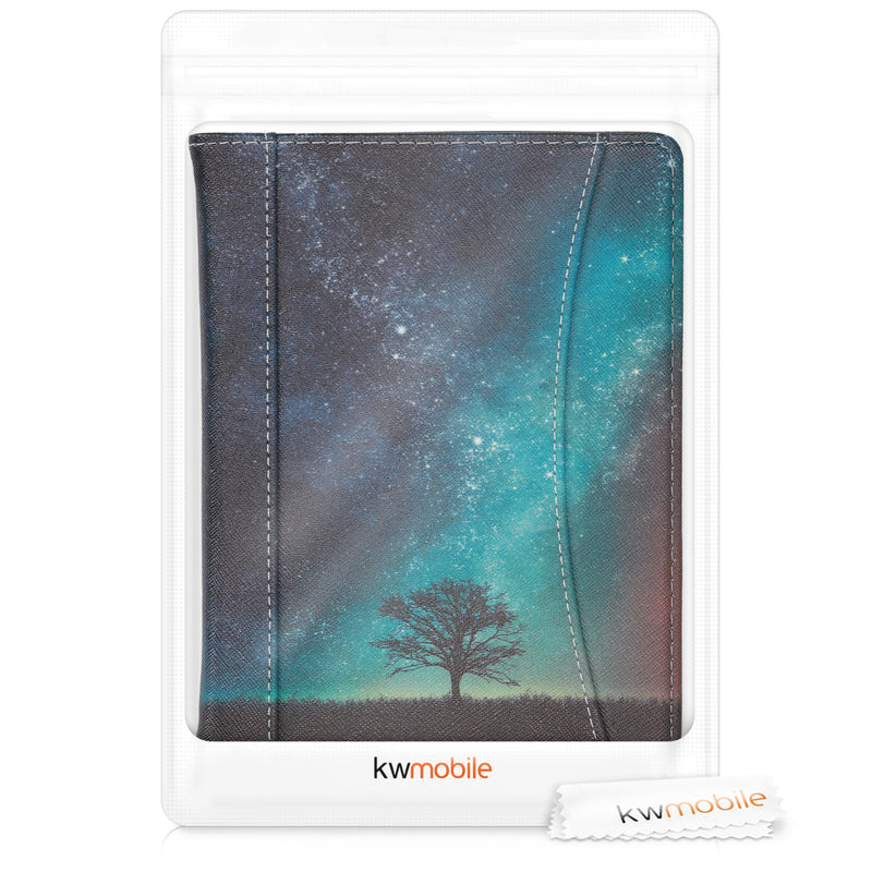 kwmobile Flip Case compatible with Kobo Aura H2O Edition 2 - Front Pocket Hand Strap