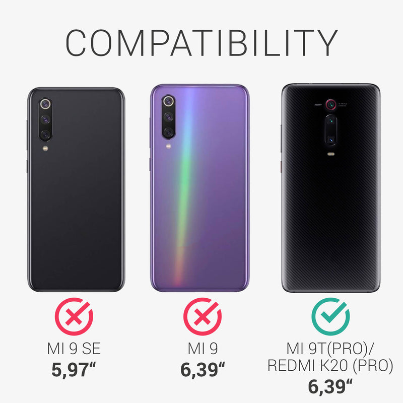 kwmobile Case Compatible with Xiaomi Mi 9T (Pro) / Redmi K20 (Pro) Cover Phone Case TPU Compass Vintage
