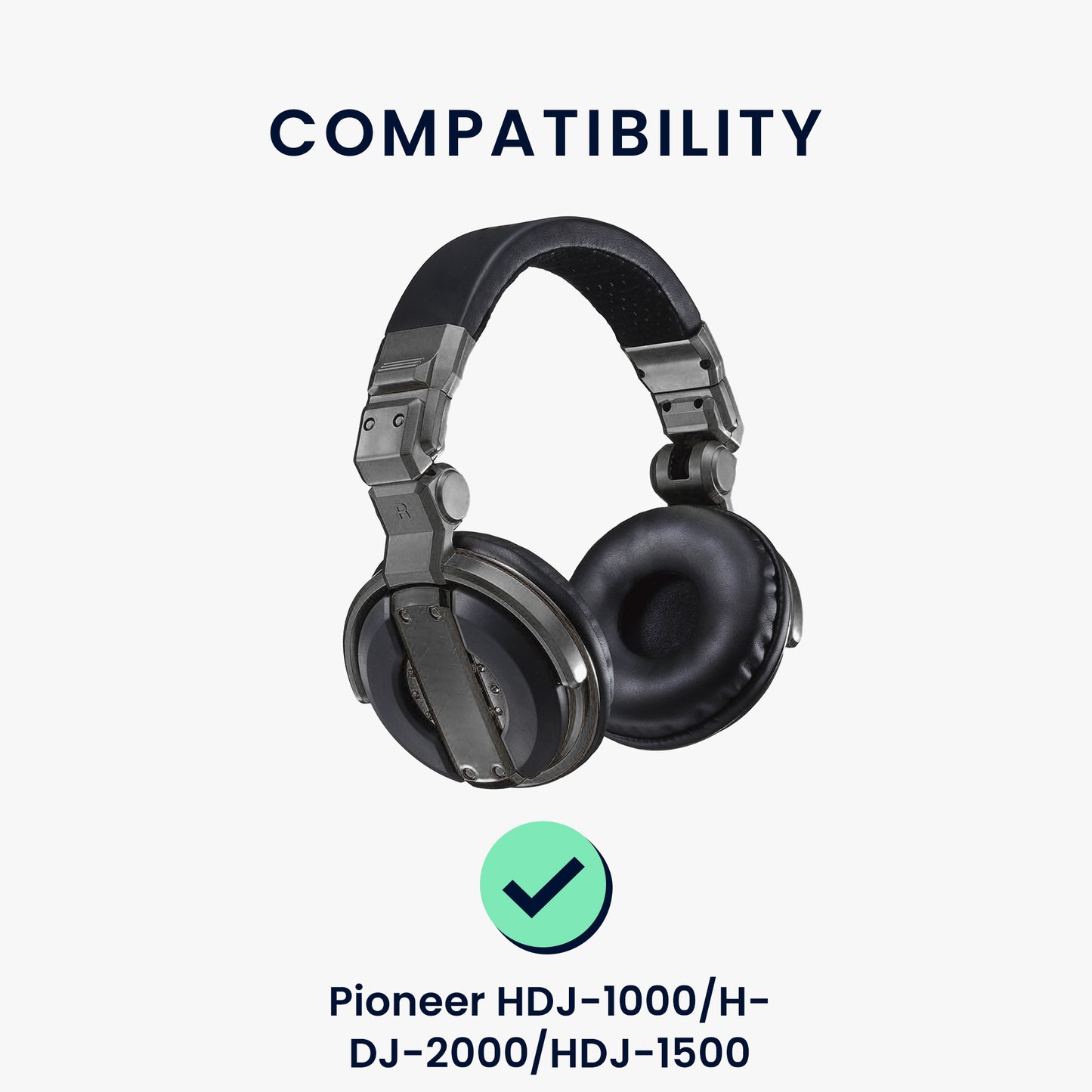 kwmobile Ear Pads for Pioneer HDJ-1000/HDJ-2000/HDJ-1500 Earpads Replacement Headphone Replacement Parts Headphone Replacement Pads Over Ear Headphones