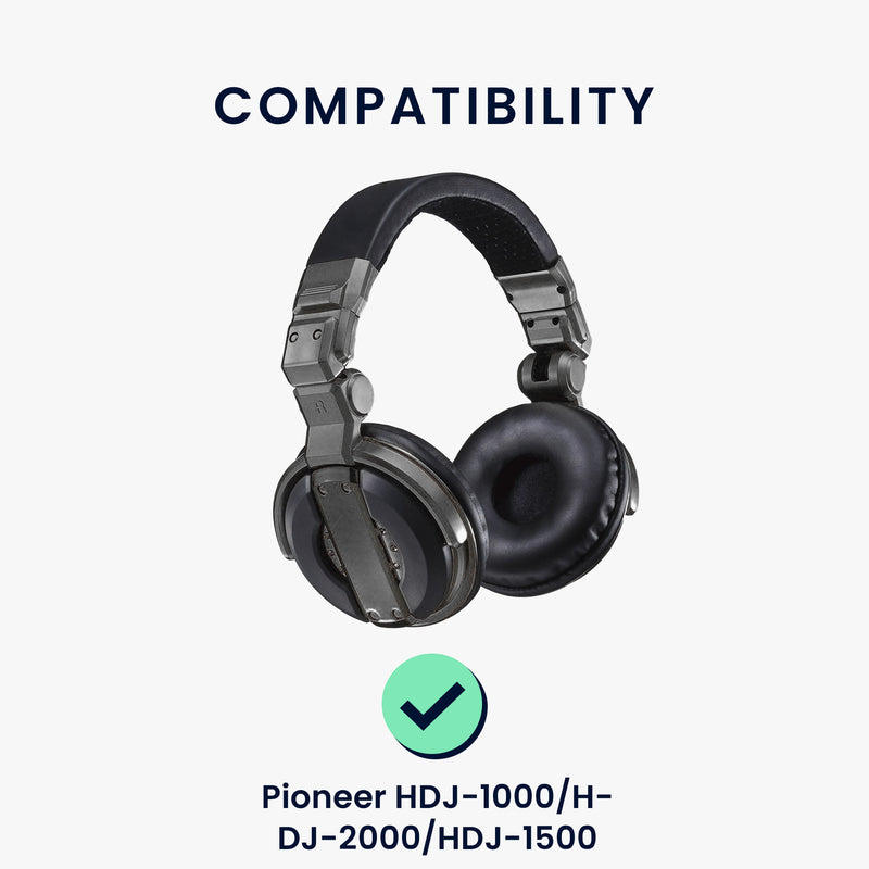 kwmobile Ear Pads for Pioneer HDJ-1000/HDJ-2000/HDJ-1500 Earpads Replacement Headphone Replacement Parts Headphone Replacement Pads Over Ear Headphones