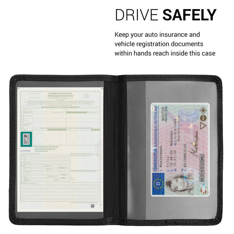 kwmobile Vehicle Registration Holder with Card Slots