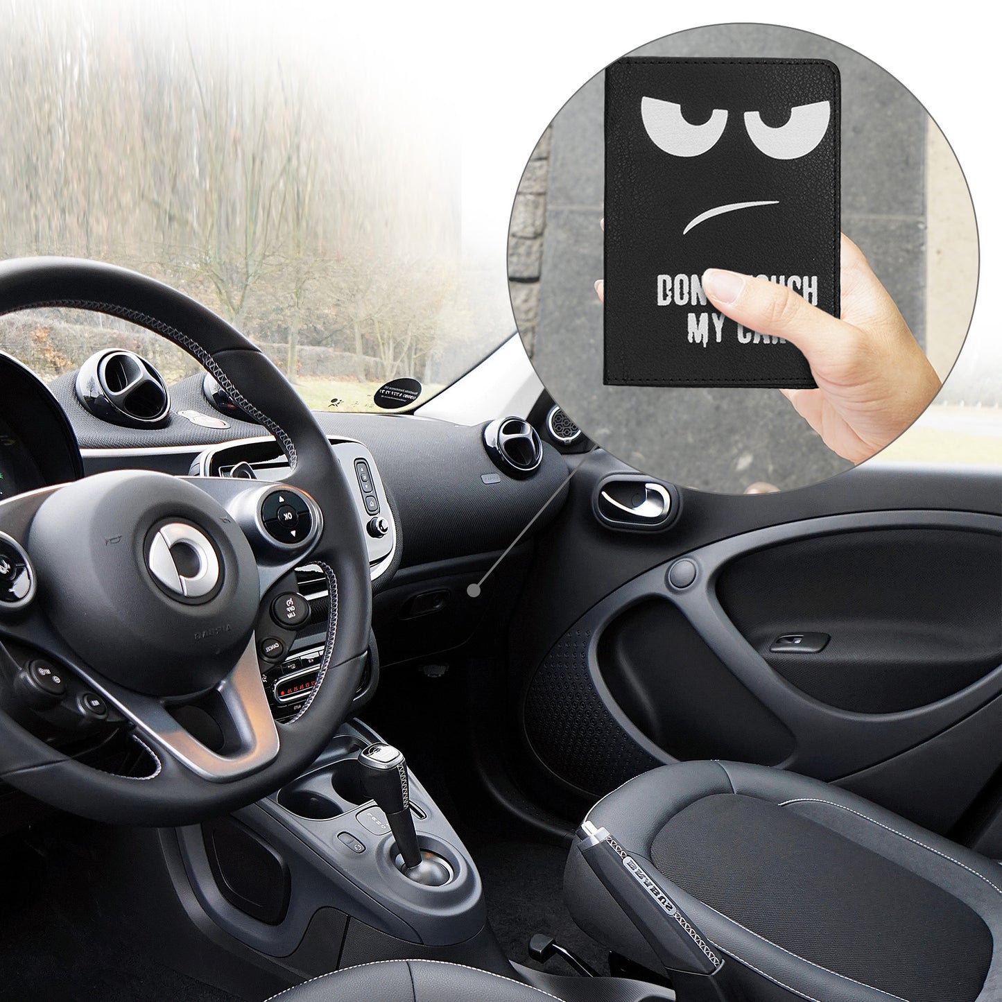 kwmobile Vehicle Registration Holder with Card Slots