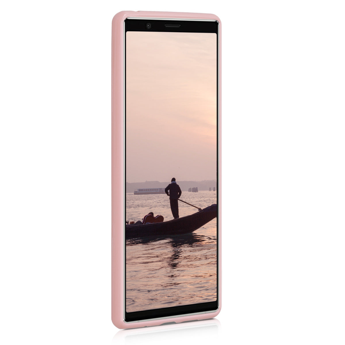 kwmobile Phone Case for Sony Xperia 5 - Wireless Charging - Protective Cover