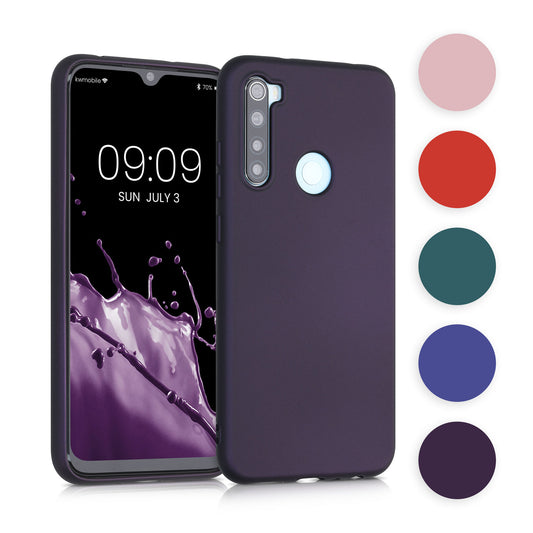 kwmobile Case kompatibel mit Xiaomi Redmi Note 8 (2019 / 2021) Hülle - Schutzhülle aus Silikon metallisch schimmernd - Handyhülle Metallic Lavendel Metallic Lavendel  