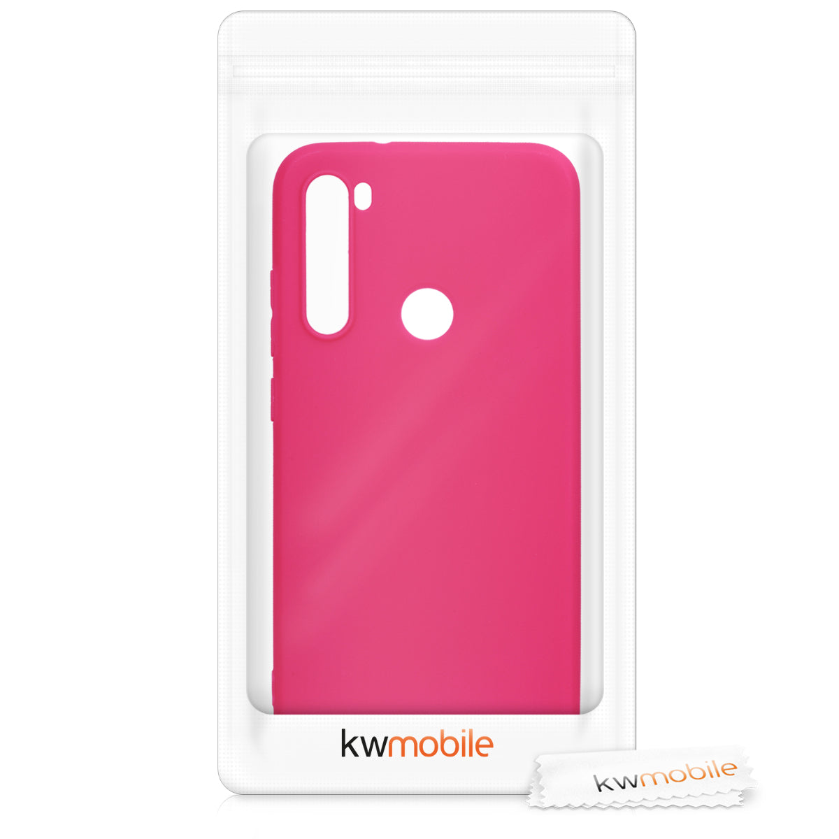 kwmobile Phone Case for Xiaomi Redmi Note 8 (2019 / 2021) Case - Wireless Charging - Protective Cover