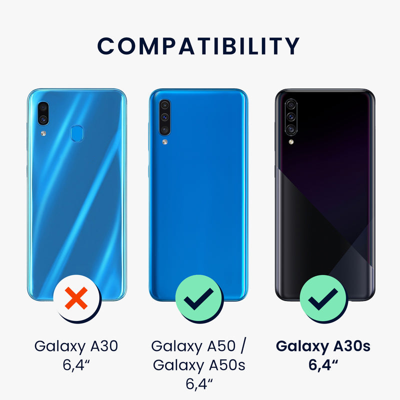 kwmobile Samsung Galaxy A30s Case - Wireless Charging - Protective Cover