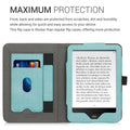 kwmobile Case Compatible with Tolino Vision 1 / 2 / 3 / 4 HD Cover Flip Case with Hand Strap Faux Leather Cover