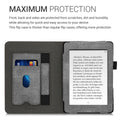 kwmobile Case Compatible with Tolino Shine 3 Flip Case with Hand Strap Cover