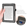 kwmobile Case Compatible with Tolino Shine 3 Flip Case with Hand Strap Cover