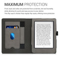 kwmobile Case Compatible with Tolino Shine 3 Flip Case - Cover with Hand Strap