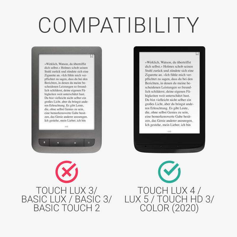 Case for Pocketbook Touch Lux 4/5/Touch HD 3/Color (2020)/ Vivlio Lux 5