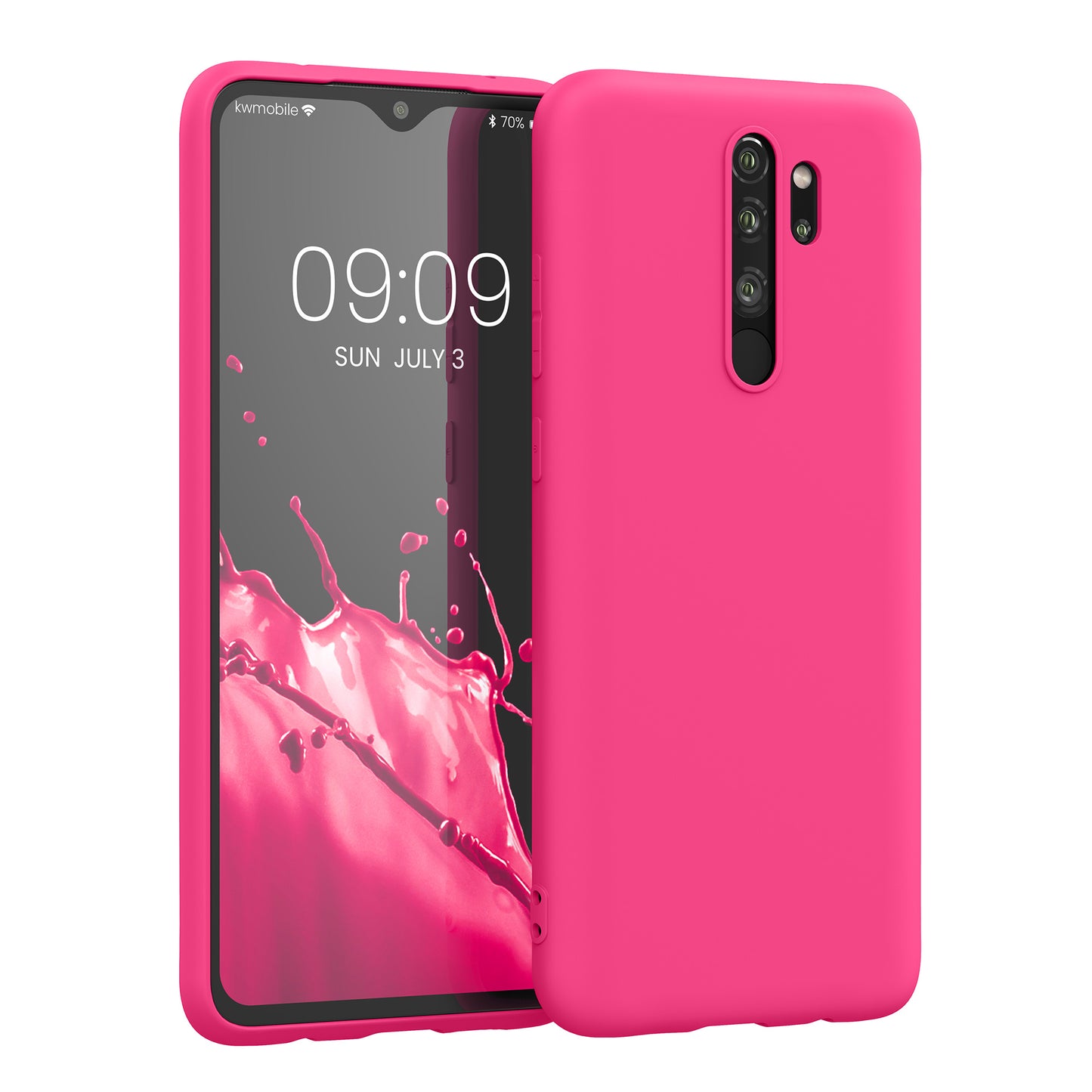 kwmobile Phone Case for Xiaomi Redmi Note 8 Pro - Wireless Charging - Protective Cover