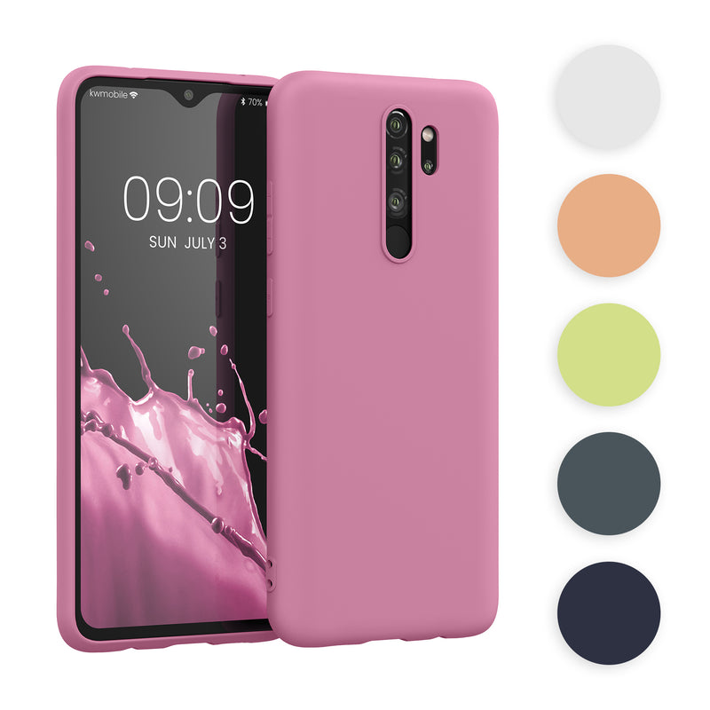 kwmobile Hülle kompatibel mit Xiaomi Redmi Note 8 Pro Hülle - weiches TPU Silikon Case - Cover geeignet für kabelloses Laden - Helle Iris Helle Iris  