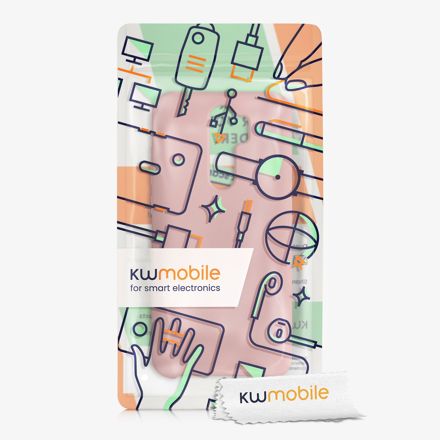 kwmobile Phone Case for Xiaomi Redmi Note 8 Pro Case - Silicone - Wireless Charging - Protective Cover