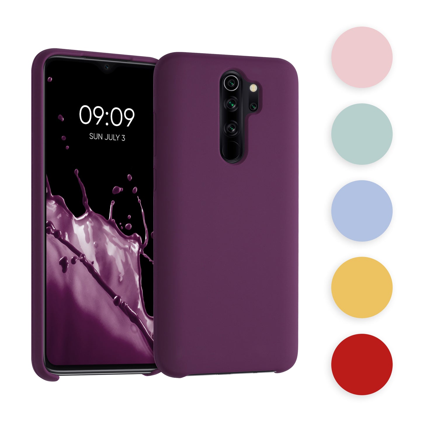 kwmobile Hülle kompatibel mit Xiaomi Redmi Note 8 Pro Hülle - Silikon Handy Case - Handyhülle weiche Oberfläche - kabelloses Laden - Mintgrün matt Mintgrün matt  