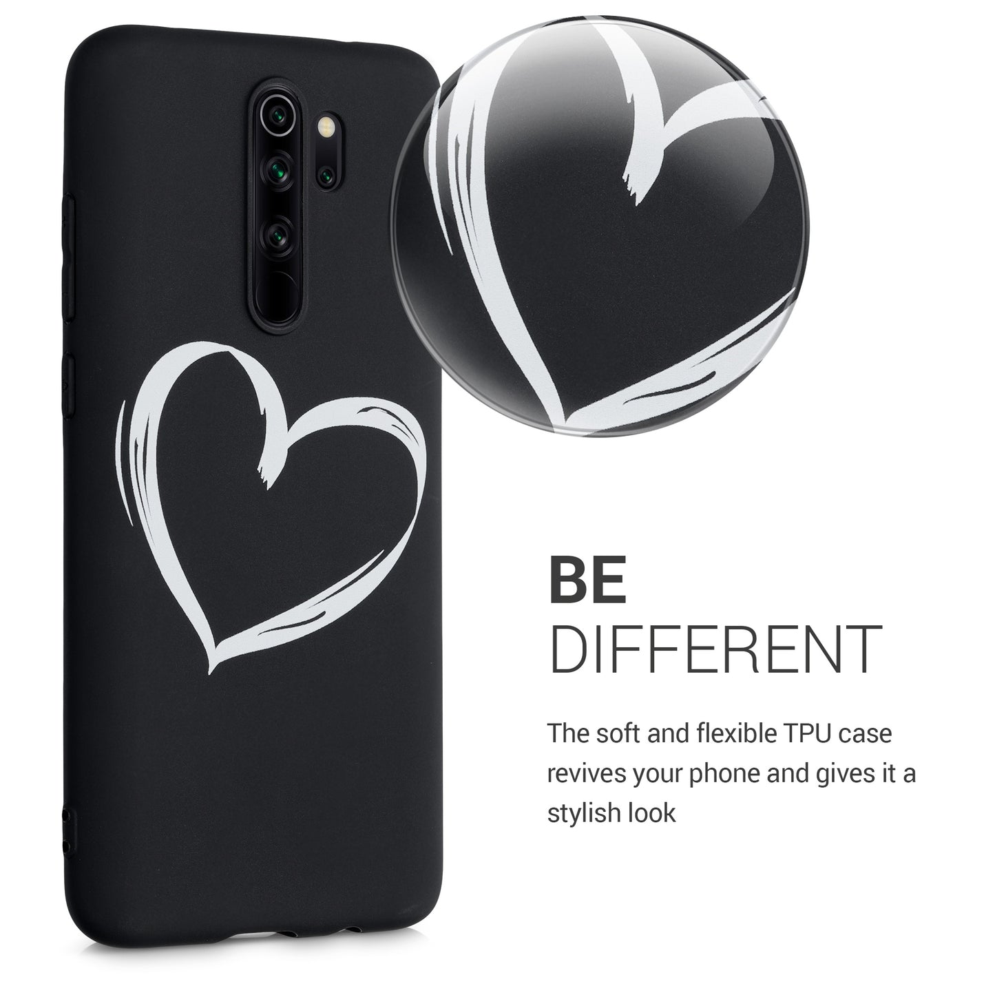 kwmobile Case Compatible with Xiaomi Redmi Note 8 Pro - Silicone Phone Case