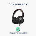 kwmobile Ear Pads for Philips Fidelio Ear Cushions Replacement Headphone Spare Parts Headphone Replacement Pads Over Ear Headphones