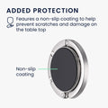 kwmobile Bag Holder for Table, Foldable Bag Hanger, Bag Hook, Table Hook Set