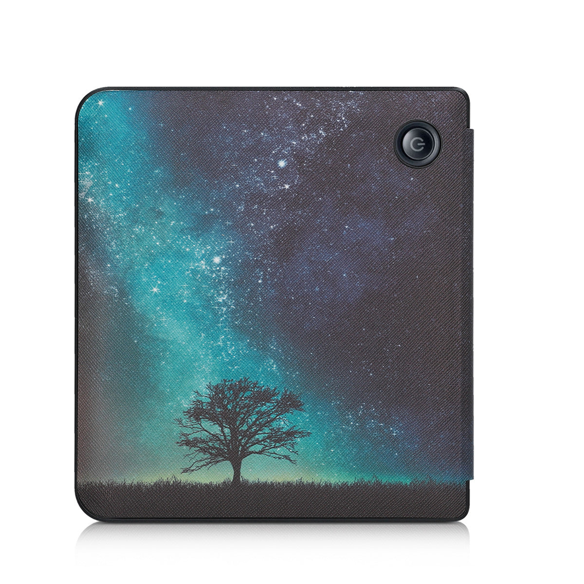 kwmobile Protective Case for Kobo Libra H2O - eReader Flip Case with Auto Sleep Function - Travel Lettering in Multicolour