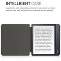 kwmobile Protective Case for Kobo Libra H2O - eReader Flip Case with Auto Sleep Function - Travel Lettering in Multicolour