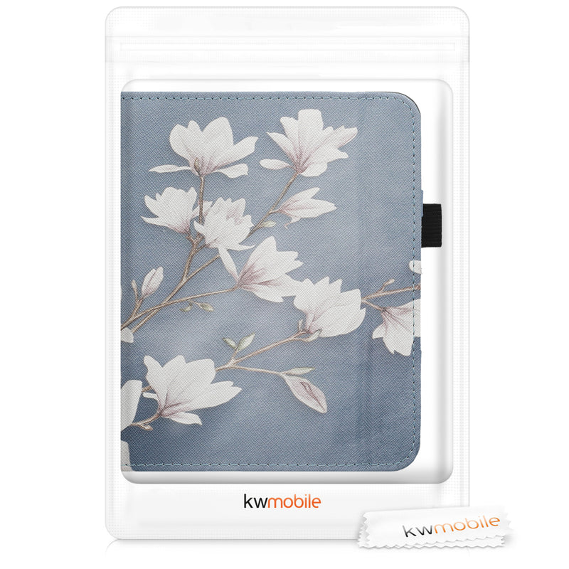 kwmobile Flip Case compatible with Kobo Libra H2O - Cover with Hand Strap