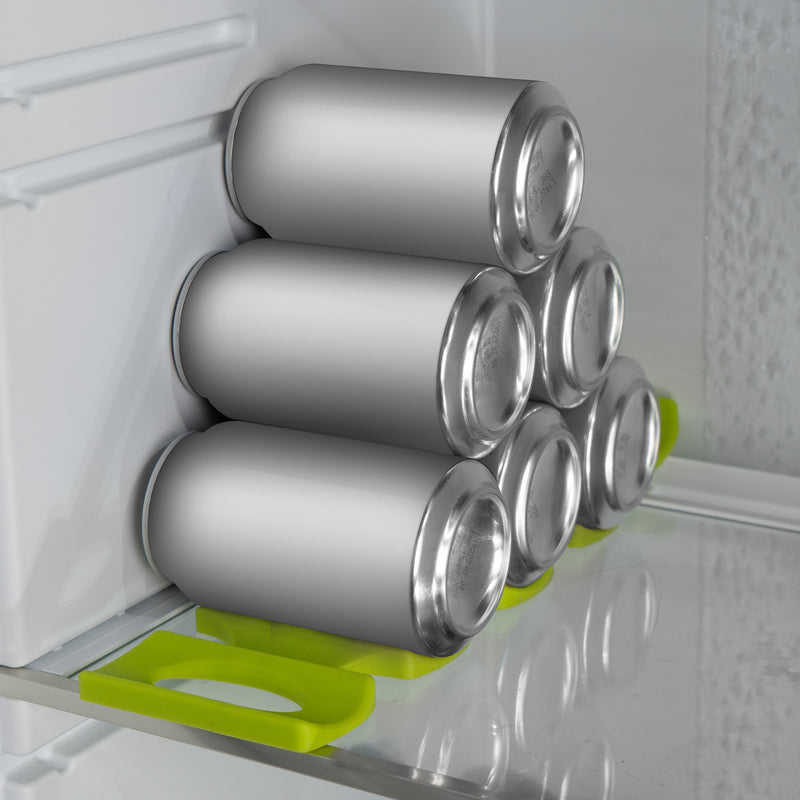 kwmobile Foldable Bottle Holder Fridge Cabinet - 31 x 9.5 x 1.0cm - Bottle Rack Stacking Aid